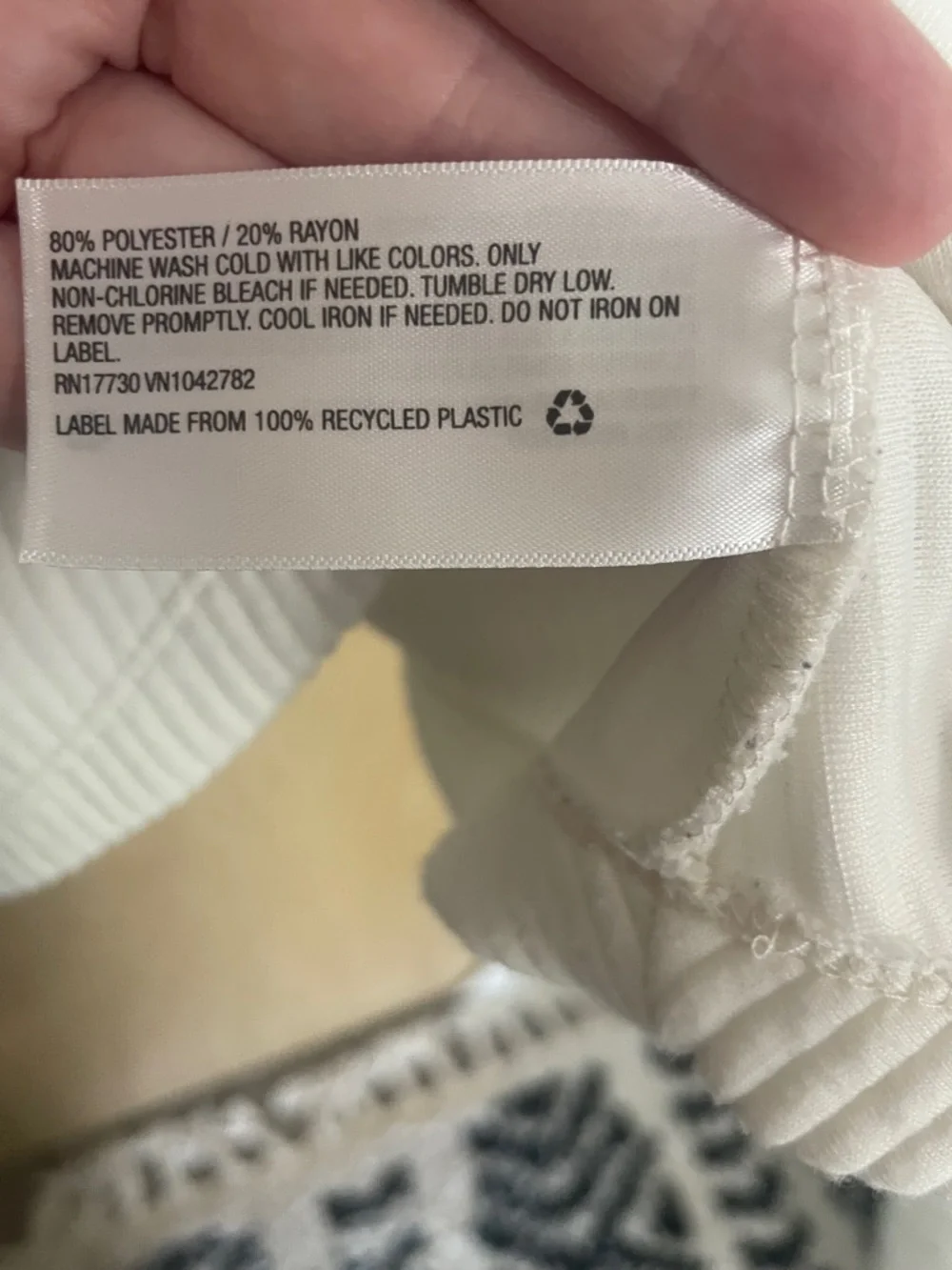 a new day Ivory Ribbed Dolman Blouse  XL - Picture 7 of 7